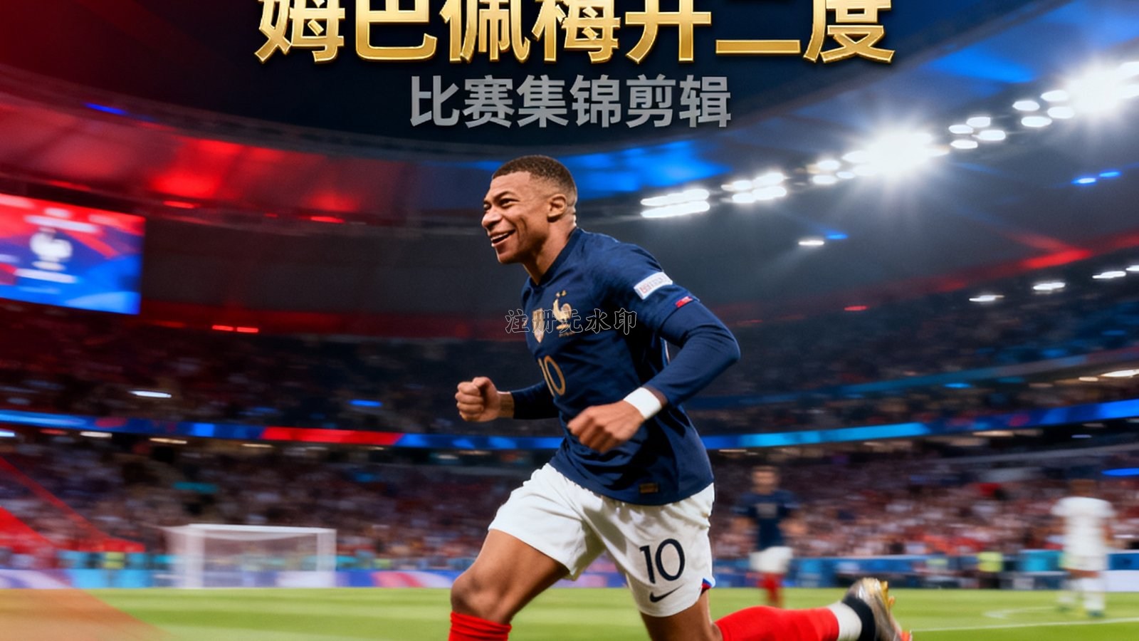 赛后战报封面：法国2-1战胜英格兰，姆巴佩梅开二度，比赛集锦剪辑